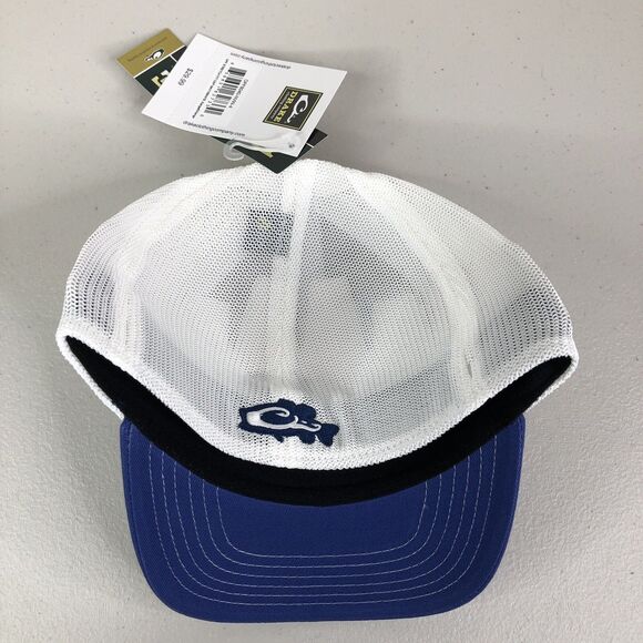 Drake DPF Fishing Hat Blue Mens L/XL Stretch Fit Ball Cap USA Flag Logo New NWT - Picture 5 of 8